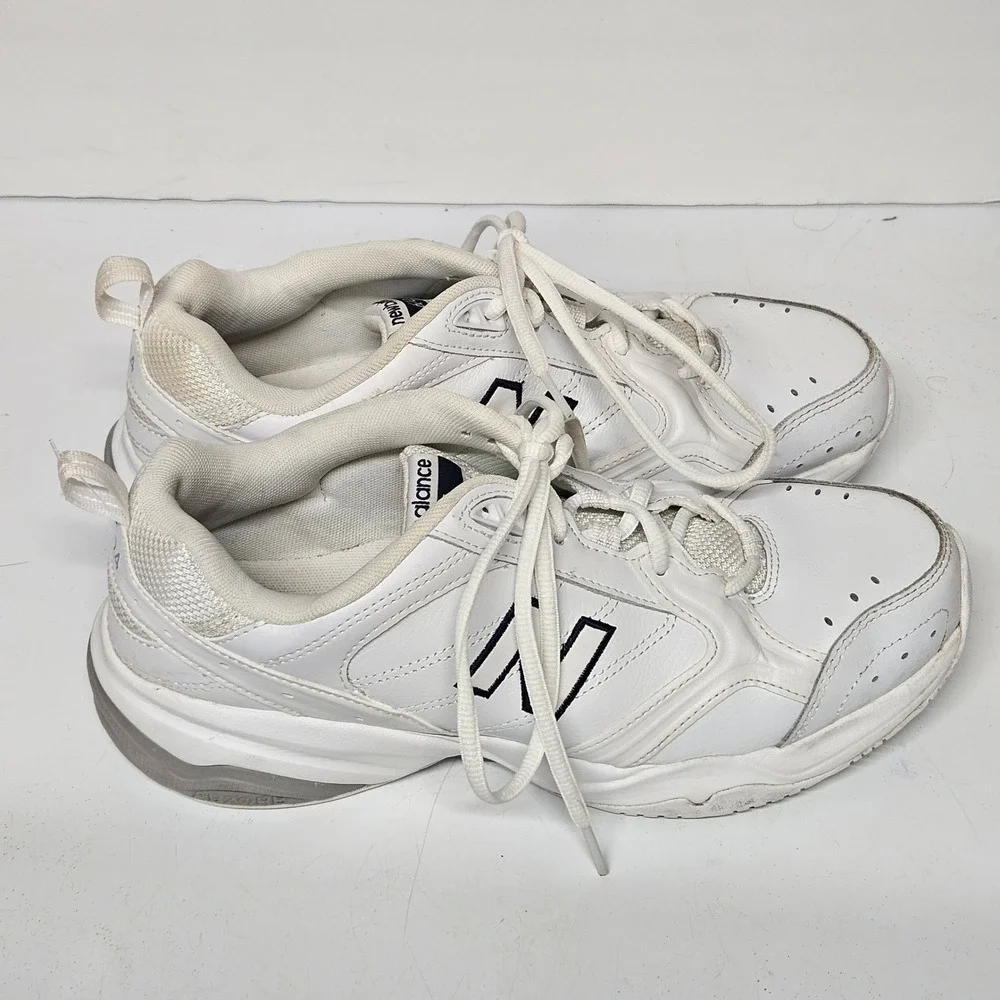 New Balance 624 Training Shoes Womens 9.5 White WX624WT2 Leather ABZORB Sneaker